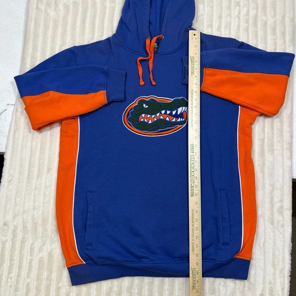Florida Gators 1XL Tall Embroidered Sports Logo Hoodie Blue and Orange - Picture 2 of 7